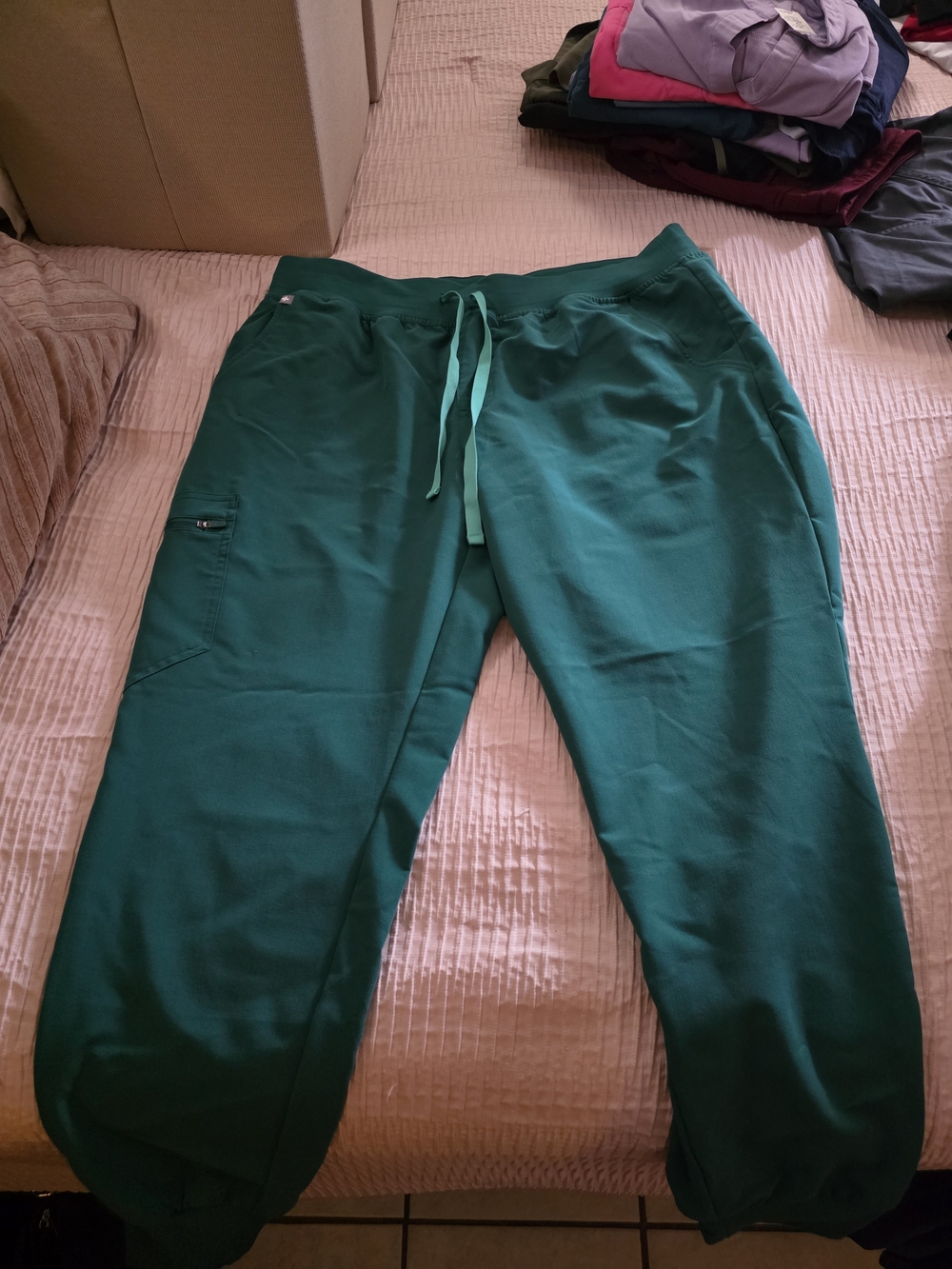 Figs Hunter Green Zamora Petite Jogger Scrub Pant